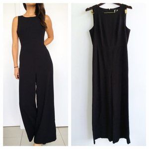BCBGMAXAZRIA | Black "Helena"  Wideleg Jumpsuit 8